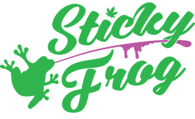 Sticky Frog cannabis brand logo